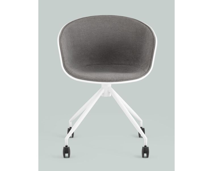 Купить Кресло офисное LIBRA рогожка серый/черный, Цвет: серый, фото 5