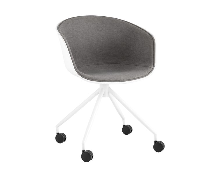 Купить Кресло офисное LIBRA рогожка серый/черный, Цвет: серый