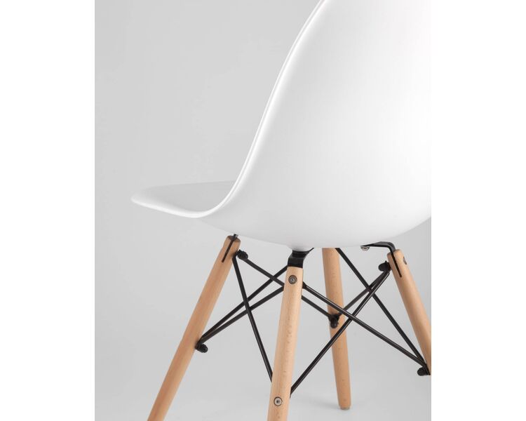 Купить Обеденная группа стол DSW D100, 4 стула Style DSW белый, Цвет: белый-4, фото 9