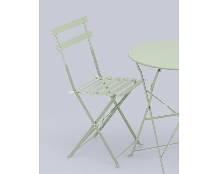 Купить Комплект стола и двух стульев Бистро светло-зеленый, Цвет: светло-зеленый, фото 8