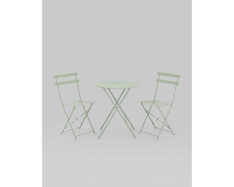 Купить Комплект стола и двух стульев Бистро светло-зеленый, Цвет: светло-зеленый, фото 13