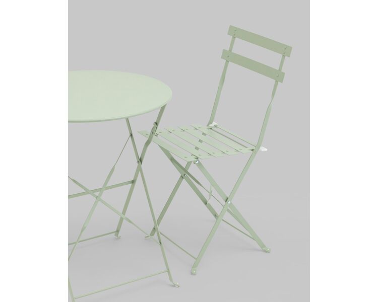 Купить Комплект стола и двух стульев Бистро светло-зеленый, Цвет: светло-зеленый, фото 12
