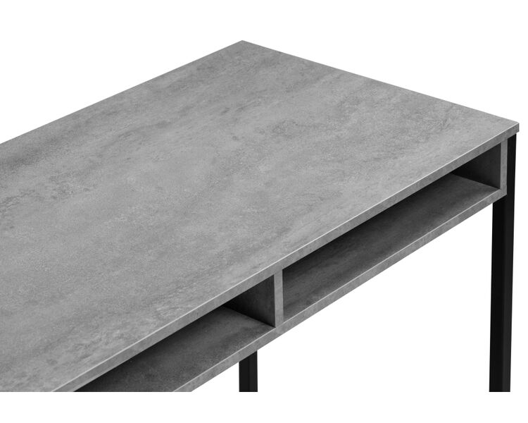Купить Стол письменный Леон Лофт бетон / матовый черный, Варианты цвета: бетон, Варианты размера: , фото 4