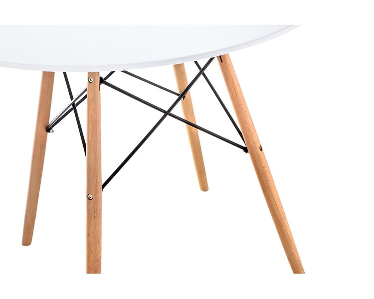 Купить Стол Table 80 white / wood, Варианты цвета: белый, Варианты размера: 80, фото 6