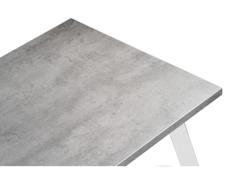 Купить Стол Тринити Лофт 120х60х75 25 мм бетон / матовый белый, Варианты цвета: бетон-1, Варианты размера: 120x60, фото 4