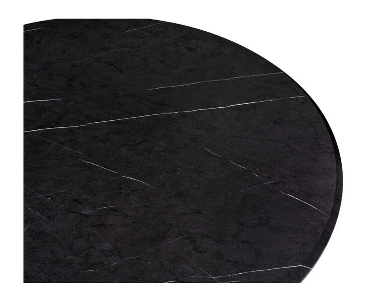 Купить Стол Тулип 90х73 мрамор черный / черный, Варианты цвета: мрамор черный, Варианты размера: , фото 3