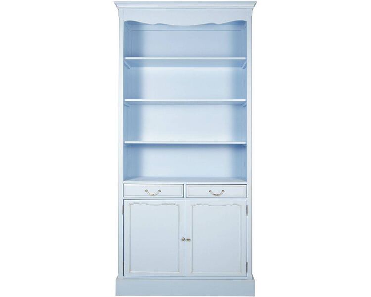 Купить Книжный шкаф Leontina Blue, Варианты цвета: голубой