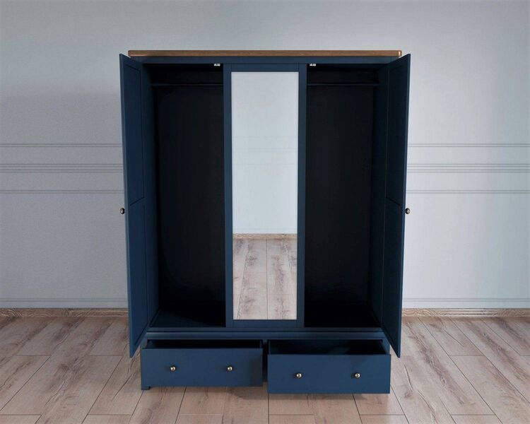 Купить Шкаф двустворчатый широкий Jules Verne, Варианты цвета: синий, фото 3