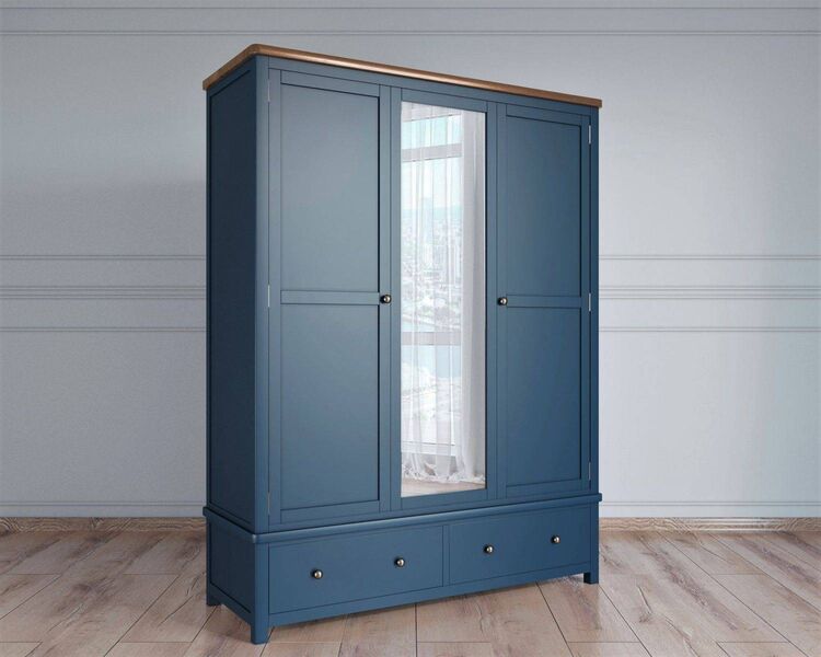 Купить Шкаф двустворчатый широкий Jules Verne, Варианты цвета: синий, фото 4