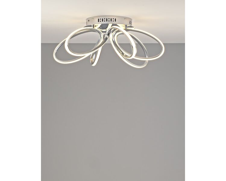 Купить Светодиодная потолочная люстра с пультом Moderli V2782-CL Ello LED 140W, фото 5