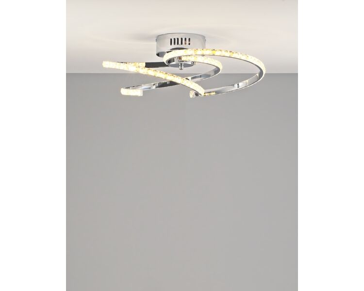 Купить Светодиодная потолочная люстра с пультом Moderli V2784-CL Ello LED 90W, фото 4