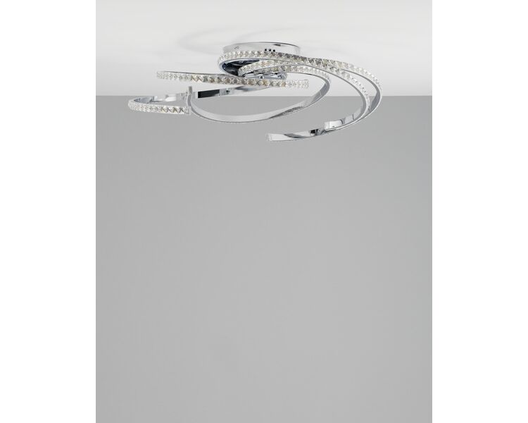 Купить Светодиодная потолочная люстра с пультом Moderli V2785-CL Ello LED 170W, фото 6