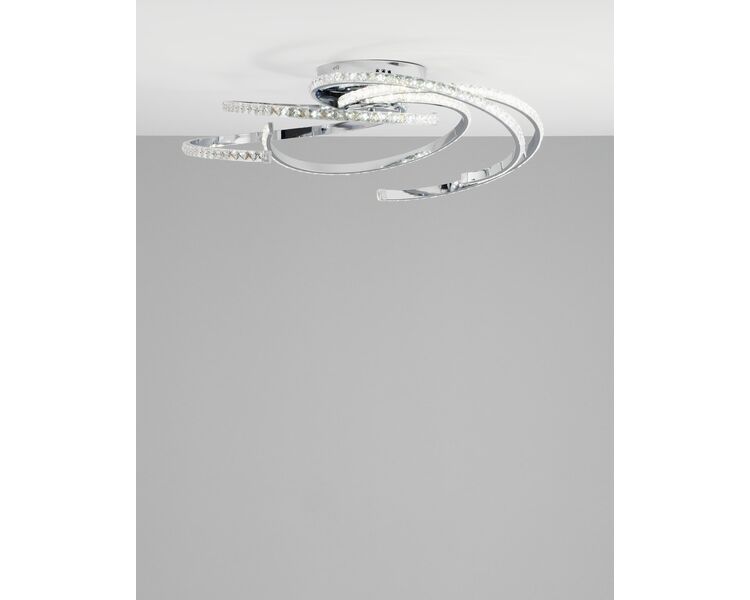 Купить Светодиодная потолочная люстра с пультом Moderli V2785-CL Ello LED 170W, фото 5