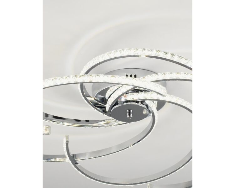 Купить Светодиодная потолочная люстра с пультом Moderli V2785-CL Ello LED 170W, фото 7