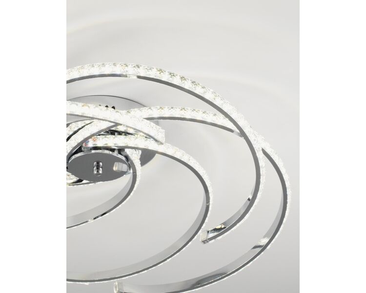 Купить Светодиодная потолочная люстра с пультом Moderli V2785-CL Ello LED 170W, фото 8
