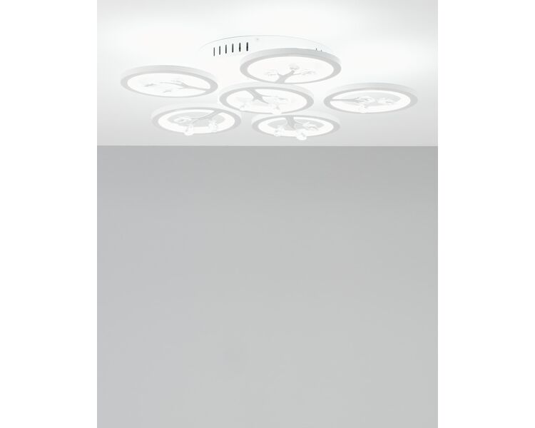 Купить Светодиодная потолочная люстра с пультом Moderli V2860-CL Rondi LED 132W, фото 2