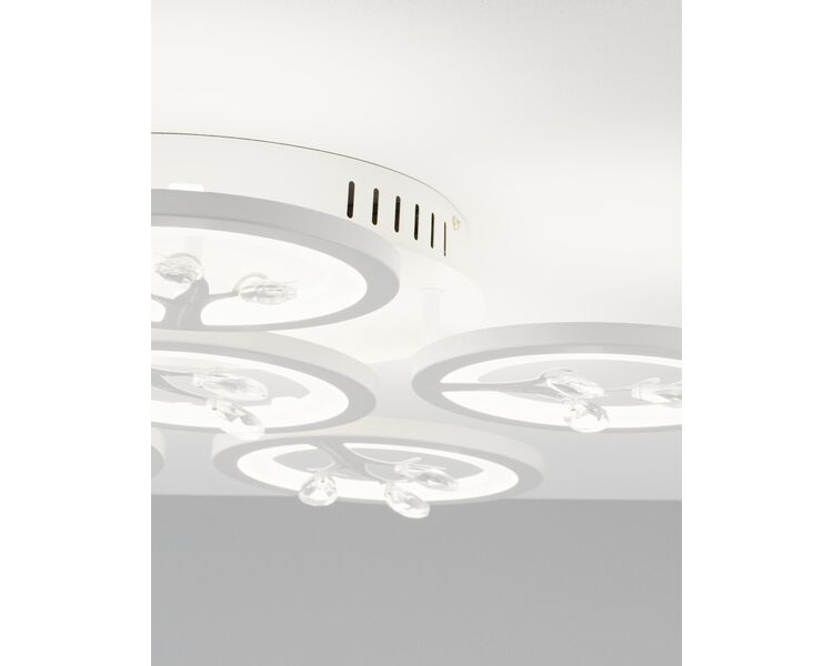 Купить Светодиодная потолочная люстра с пультом Moderli V2860-CL Rondi LED 132W, фото 6