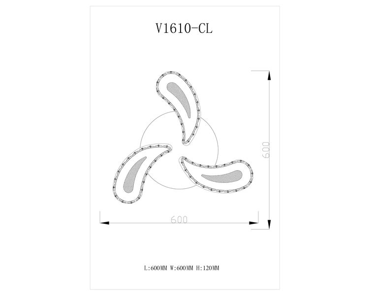 Купить Светодиодная потолочная люстра Moderli V1610-CL Sigma LED*30W, фото 7