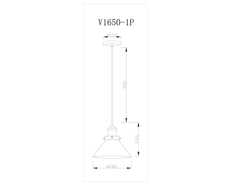 Купить Подвесной светильник Moderli V1650-1P Single 1*E27*60W, фото 11
