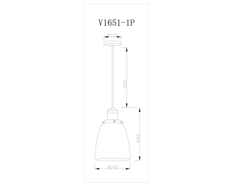 Купить Подвесной светильник Moderli V1651-1P Single 1*E27*60W, фото 7
