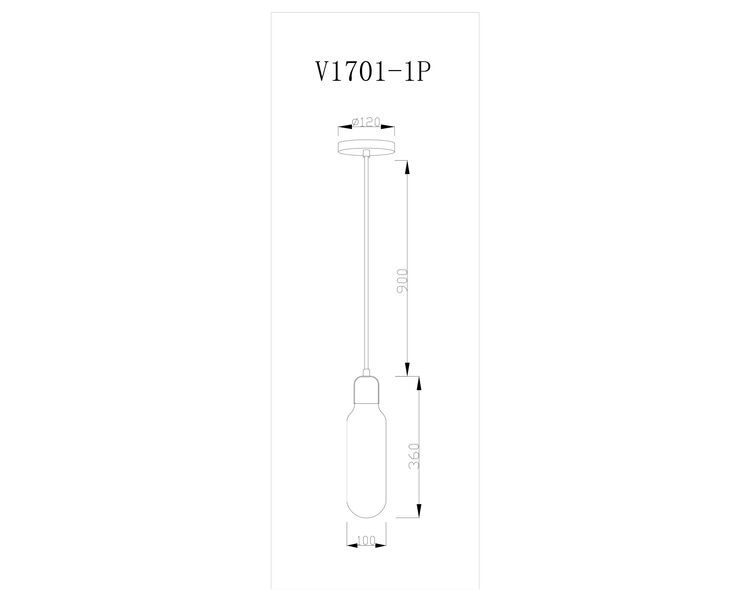 Купить Подвесной светильник Moderli V1701-1P One 1*E27*60W, фото 6