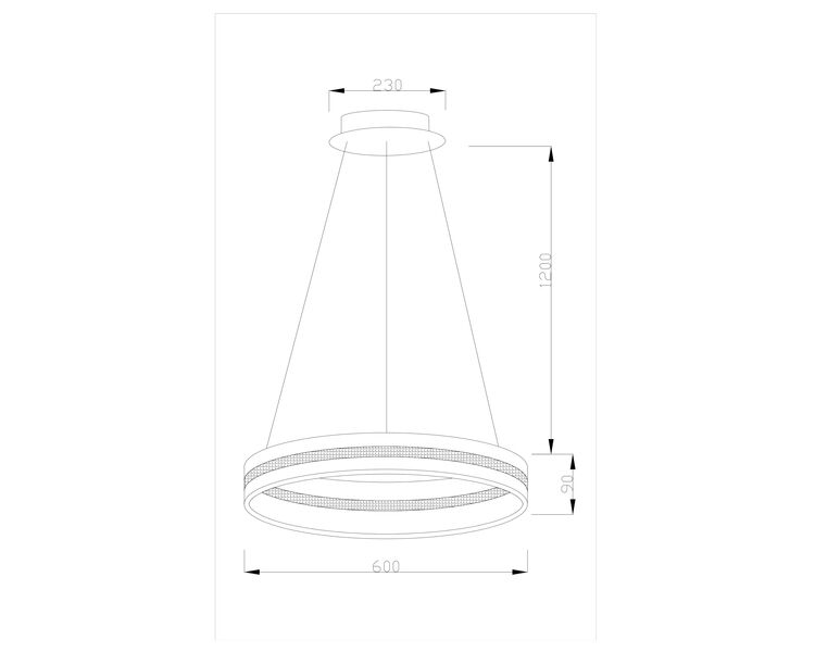Купить Светодиодная подвесная люстра Moderli V1741-PL Strips LED*76W, Варианты цвета: черный, фото 5