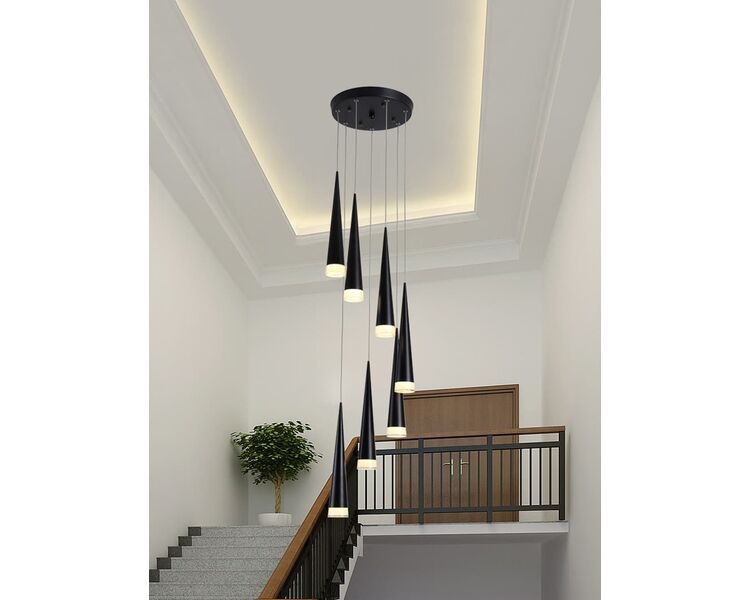 Купить Светодиодный подвесной светильник Moderli V2362-PL Capital LED*3W, Варианты цвета: черный, фото 8