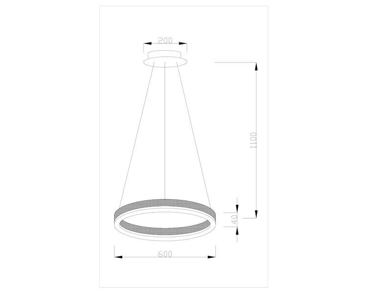 Купить Светодиодная подвесная люстра Moderli V1753-PL Bona LED*38W, фото 5
