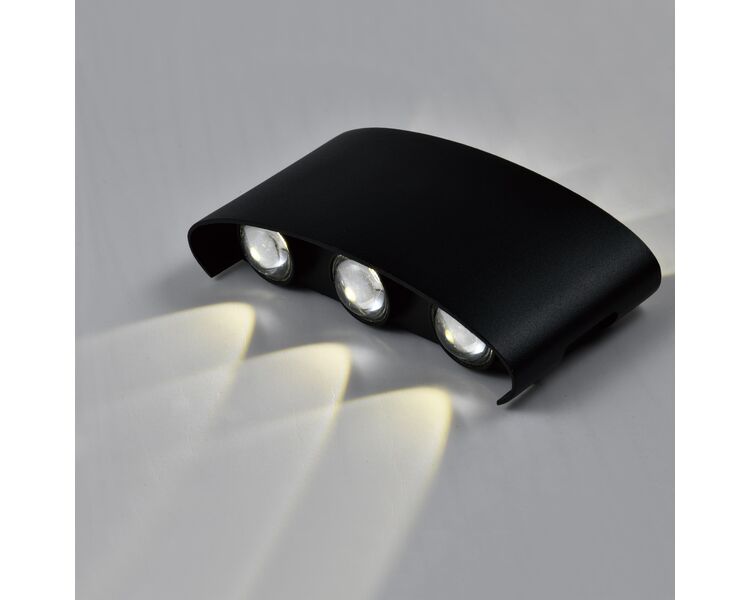 Купить Светодиодный настенный светильник Moderli V1891-WL Madison LED*6W, Варианты цвета: черный, фото 4