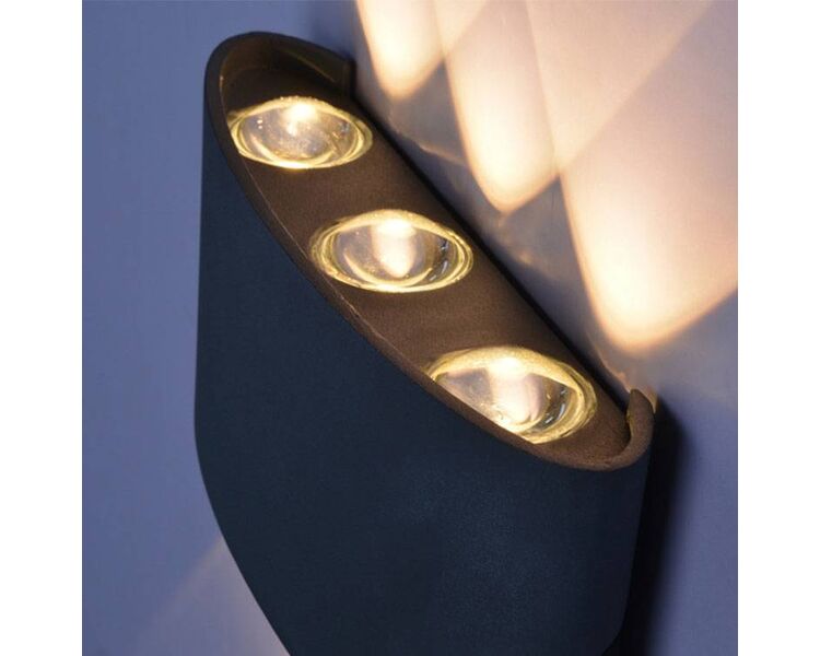 Купить Светодиодный настенный светильник Moderli V1891-WL Madison LED*6W, Варианты цвета: черный, фото 7