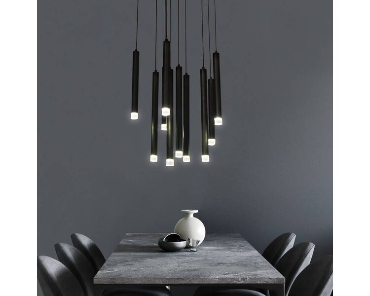 Купить Светодиодный подвесной светильник Moderli V2321-PL Siento LED*3W, Варианты цвета: черный, фото 7