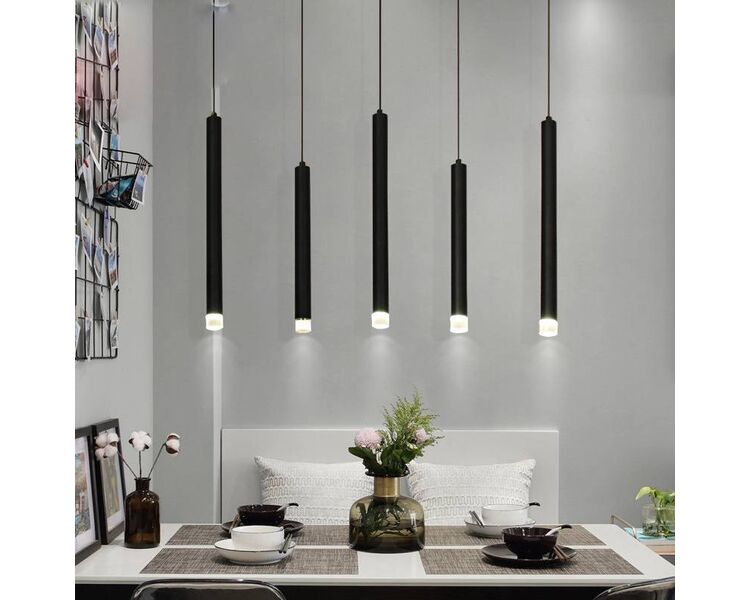 Купить Светодиодный подвесной светильник Moderli V2321-PL Siento LED*3W, Варианты цвета: черный, фото 8