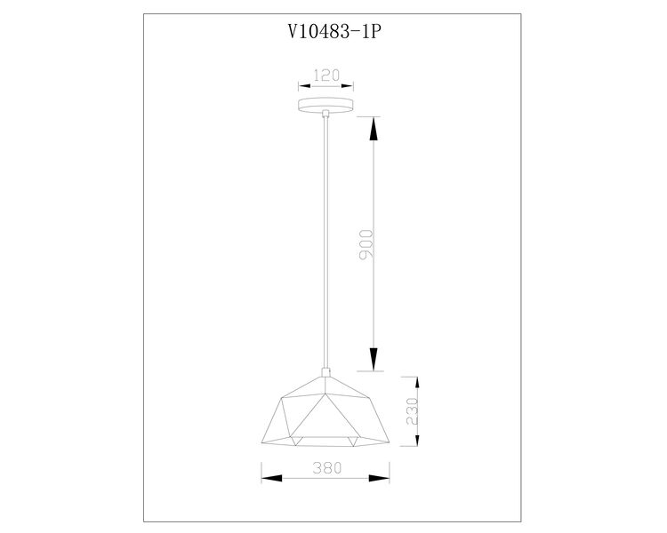 Купить Светильник подвесной Moderli V10483-1P Genoa, Варианты цвета: белый, фото 5