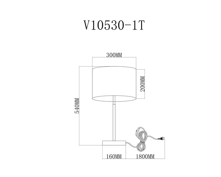 Купить Лампа настольная Moderli V10530-1T Visalia, Модель: V10530-1T, фото 3