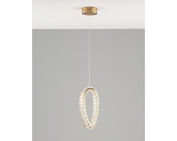 Купить Светильник подвесной светодиодный Moderli V10432-PL Verona, Варианты цвета: золотой, фото 7