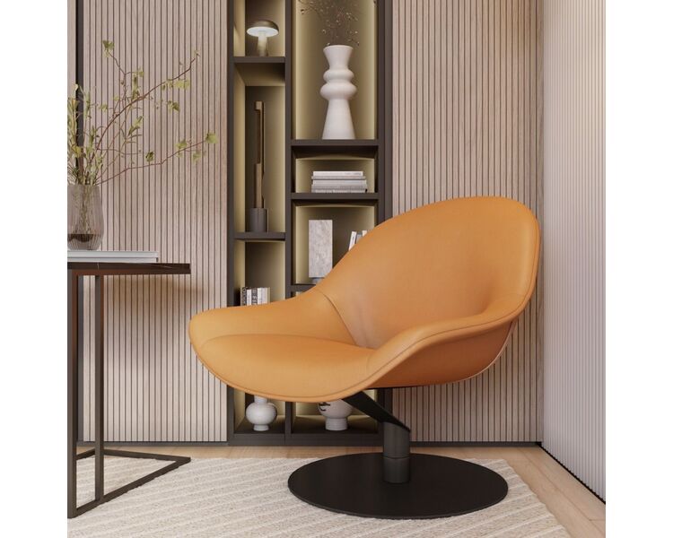 Купить Лаунж кресло Zero Gravity с механизмом кручения, Цвет: коричневый, фото 4