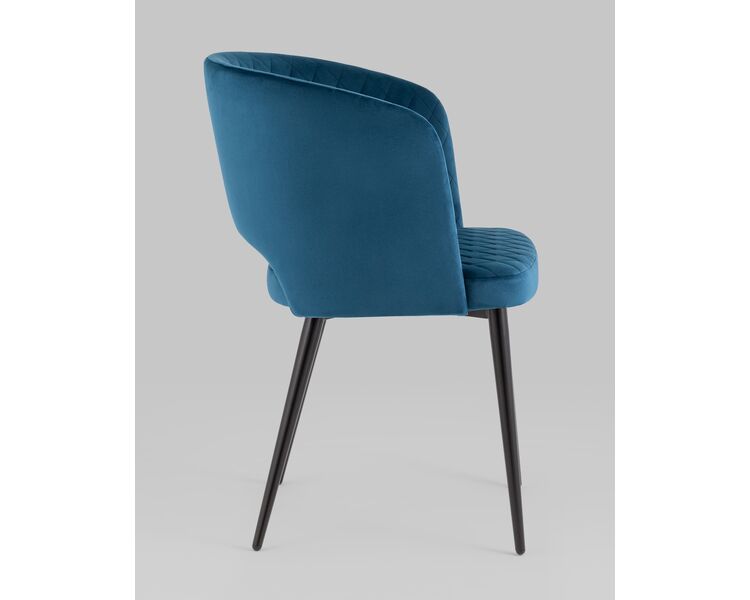 Купить Стул-кресло Дарелл велюр синий, Цвет: синий, фото 3