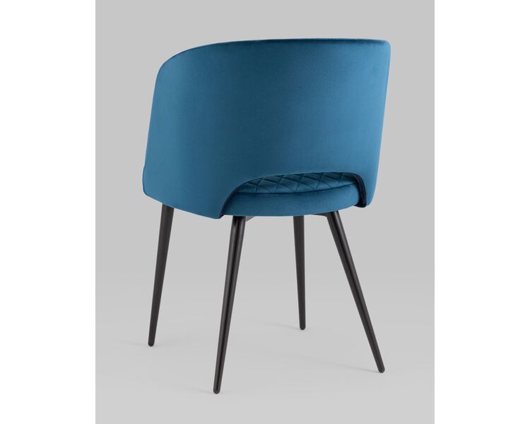 Купить Стул-кресло Дарелл велюр синий, Цвет: синий, фото 6