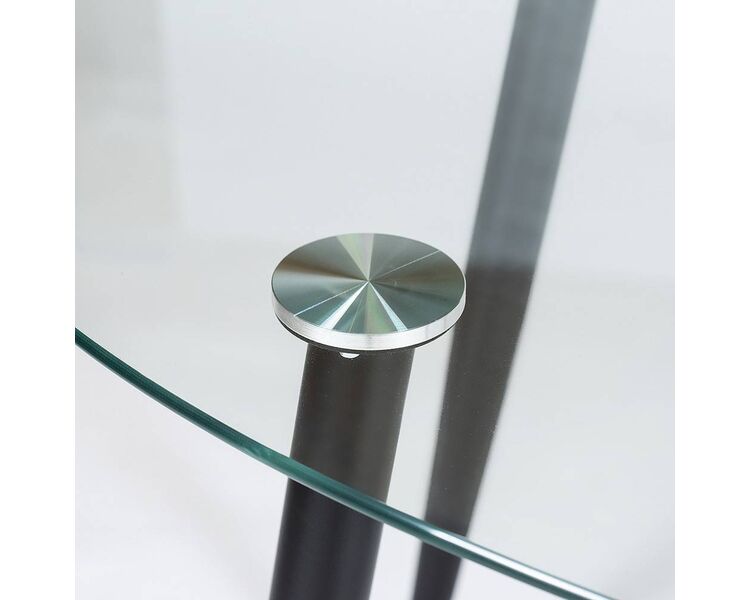 Купить Стол Kassel овальный, металл, закаленное стекло, 150 x 90 см, фото 4