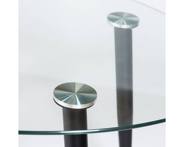 Купить Стол Kassel овальный, металл, закаленное стекло, 150 x 90 см, фото 5