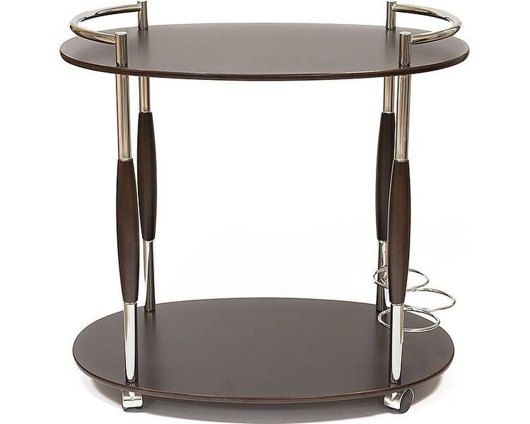 Купить Столик сервировочный SC-5037-W овальный, металл, МДФ, 47 x 70 см, фото 2