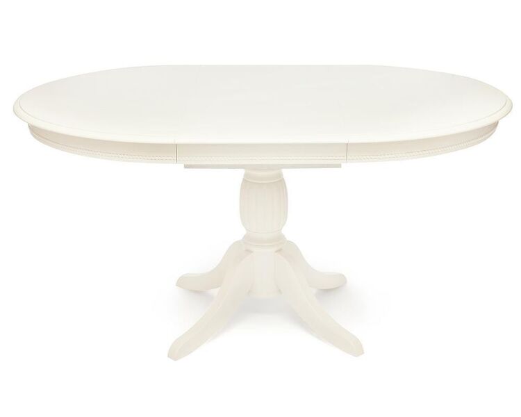 Купить Стол обеденный LEONARDO (Леонардо) 107+46x107х76 см белый, Варианты цвета: pure white (402), Варианты размера: 107х76