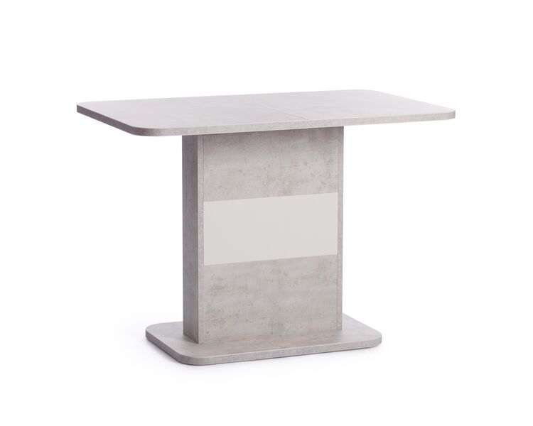 Купить Стол обеденный раскладной SMART белый бетон/белый, Варианты цвета: белый бетон/белый, Варианты размера: 