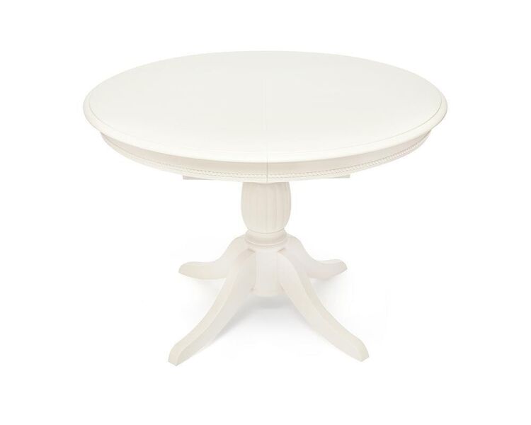 Купить Стол обеденный LEONARDO (Леонардо) 107+46x107х76 см белый, Варианты цвета: pure white (402), Варианты размера: 107х76, фото 7