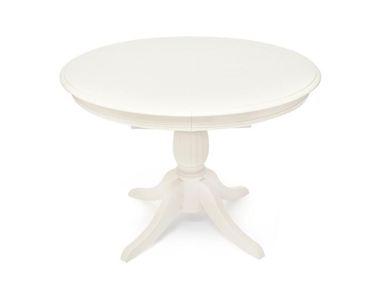 Купить Стол обеденный LEONARDO (Леонардо) 107+46x107х76 см белый, Варианты цвета: pure white (402), Варианты размера: 107х76, фото 8