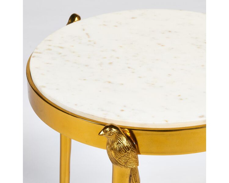 Купить Столик кофейный Secret De Maison BIRDY ( mod. 12475 ) золотой, Варианты цвета: золотой/gold, Варианты размера: 38х49, фото 2