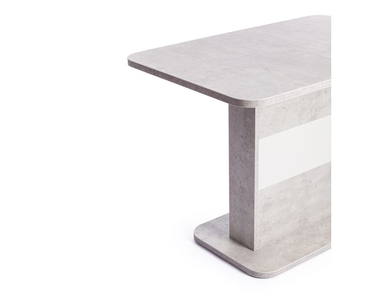 Купить Стол обеденный раскладной SMART белый бетон/белый, Варианты цвета: белый бетон/белый, Варианты размера: , фото 7