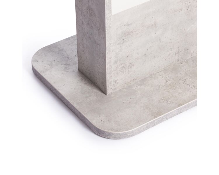 Купить Стол обеденный раскладной SMART белый бетон/белый, Варианты цвета: белый бетон/белый, Варианты размера: , фото 12