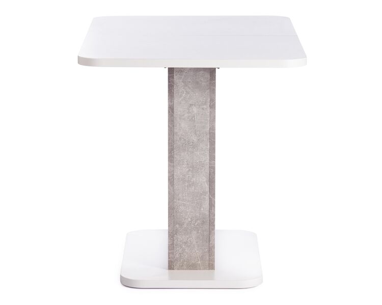 Купить Стол обеденный раскладной GENT белый/бетон, Варианты цвета: Белый/Бетон, Варианты размера: , фото 3