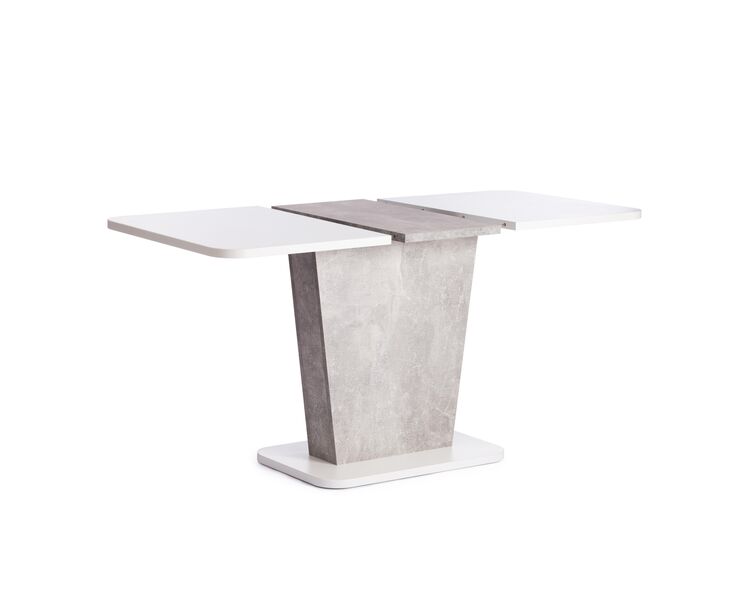 Купить Стол обеденный раскладной GENT белый/бетон, Варианты цвета: Белый/Бетон, Варианты размера: , фото 5